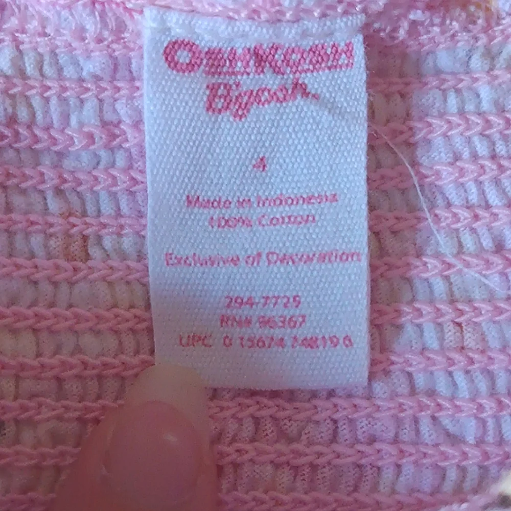 Girls' Osh Kosh B'gosh Pink Floral Blouse With Khaki Shorts Set Size 4